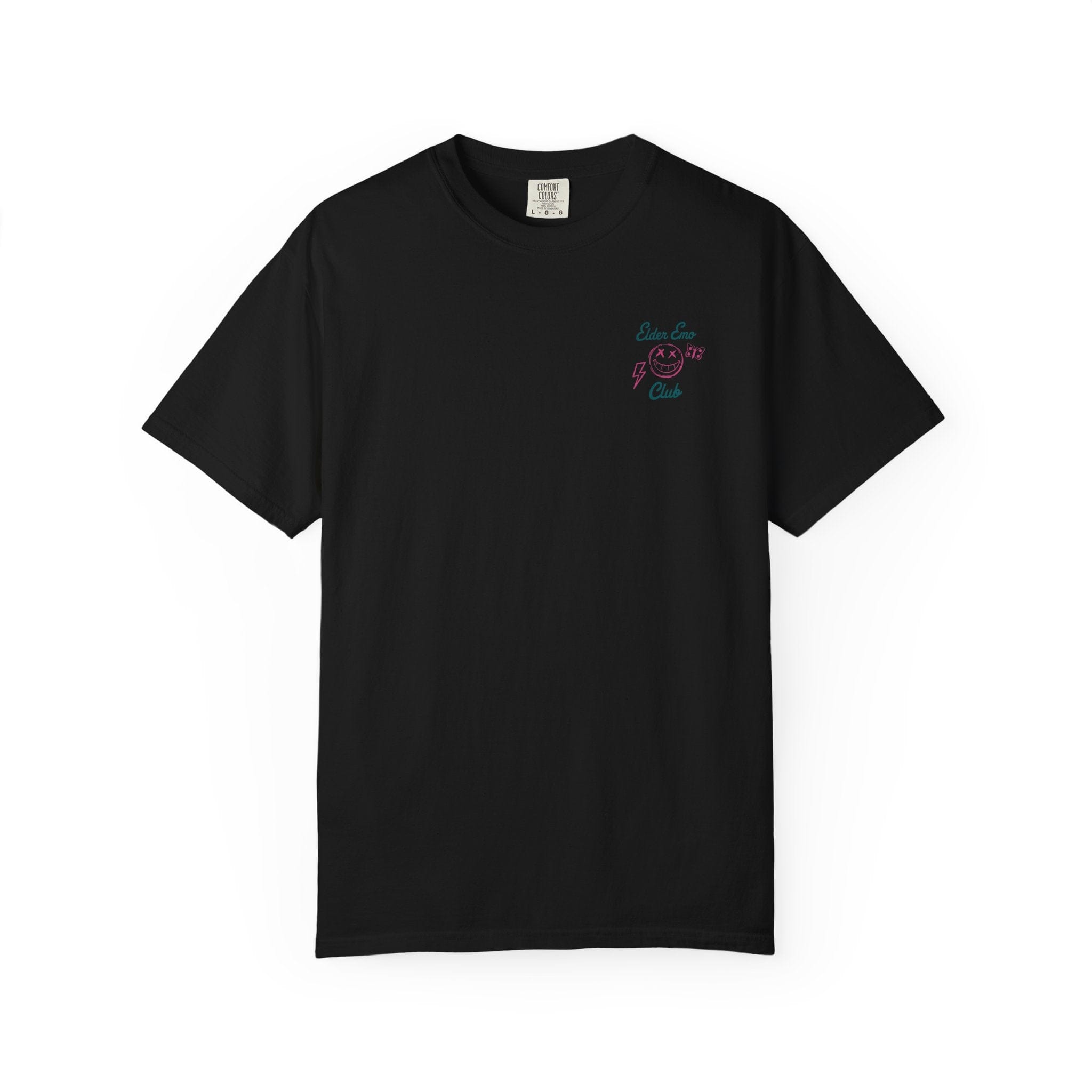 Elder Emo Club Smiley Tee on Comfort Colors Review