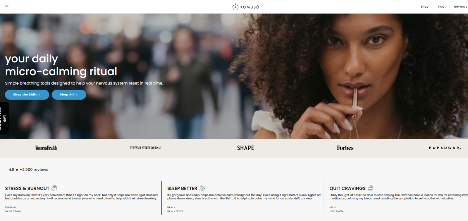 The Classic Shift by Komuso Design Review: A Simple Breathing Tool for Stress Relief