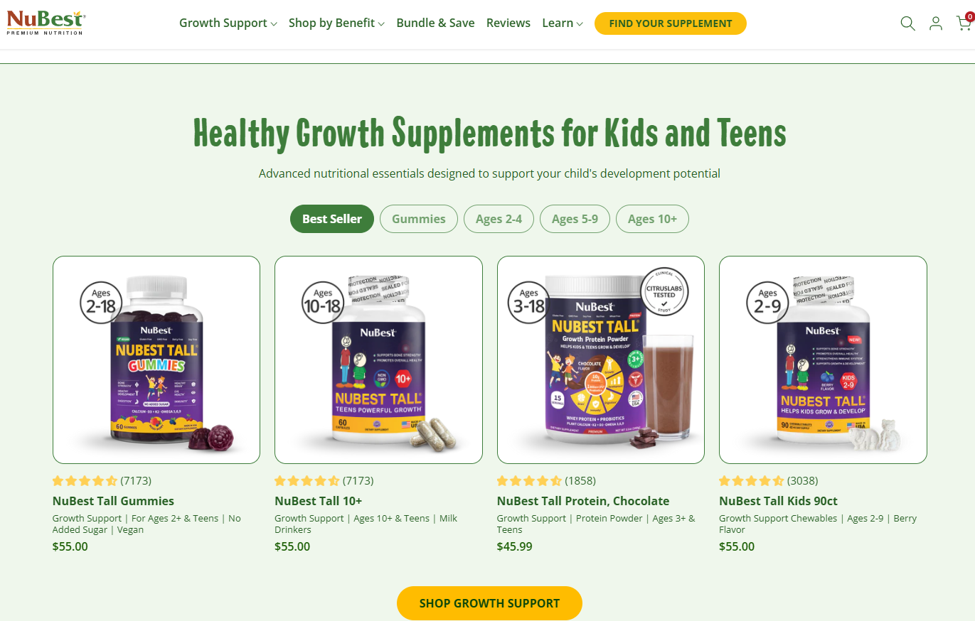 NuBest Tall Review: Growth Support Supplement for Children and Teenagers