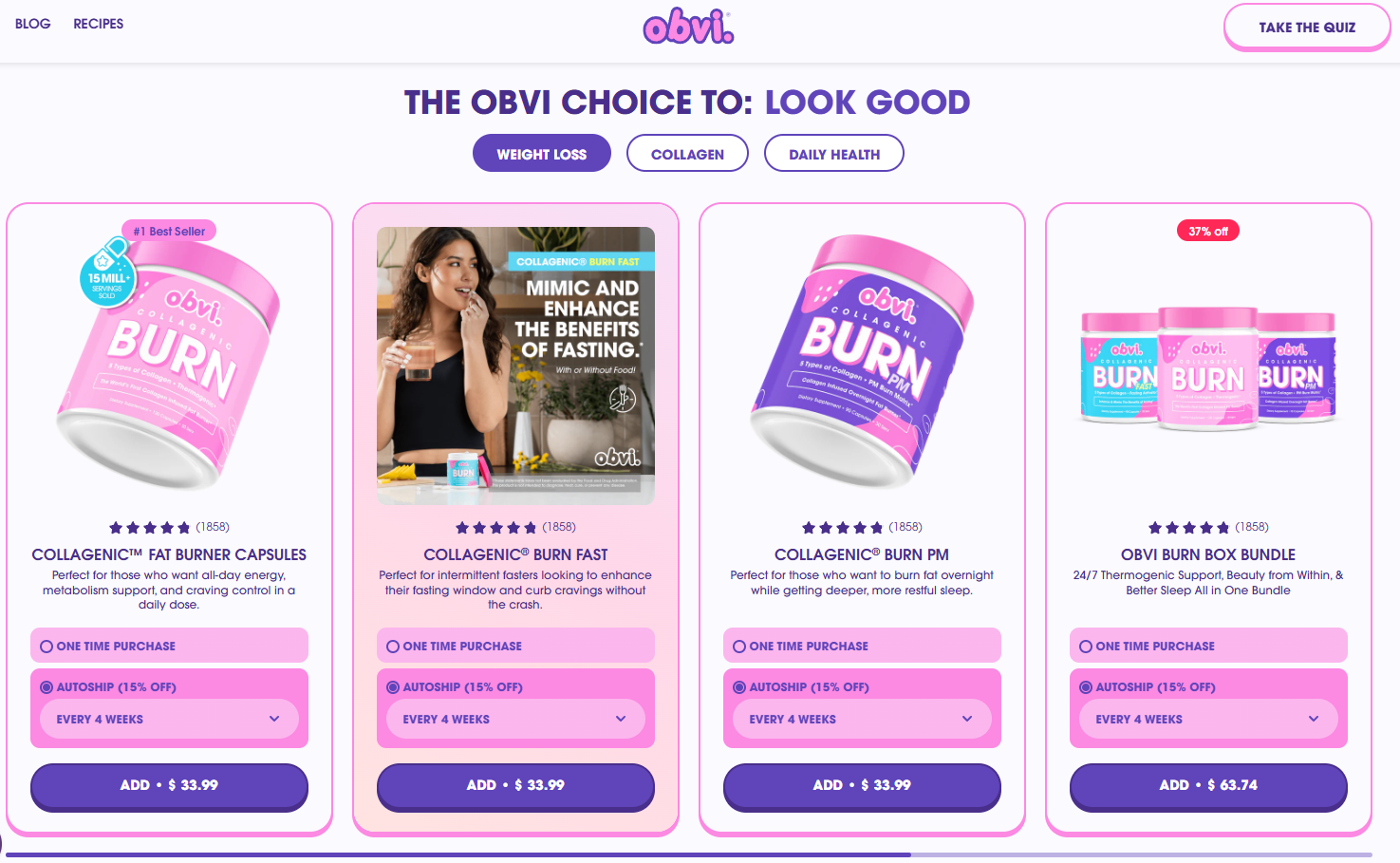 Obvi Review: A Complete Fat Burn and Wellness Supplement Pack